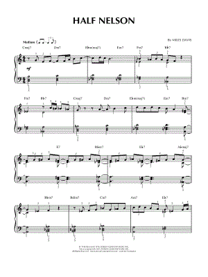 Half Nelson by Miles Davis - Sheet Music