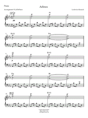 Adieux by VLADSPiano - Sheet Music