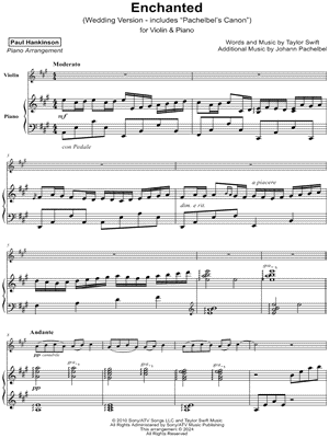 Enchanted (Wedding Version) - Violin & Piano