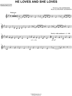 He Loves and She Loves - F Instrument