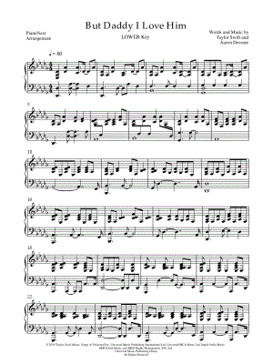 But Daddy I Love Him [lower key]