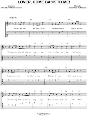 Lover, Come Back to Me