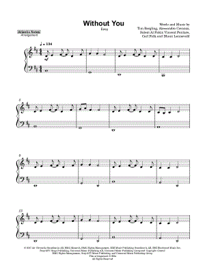 Without You [easy] by Atlantic Lights - Sheet Music