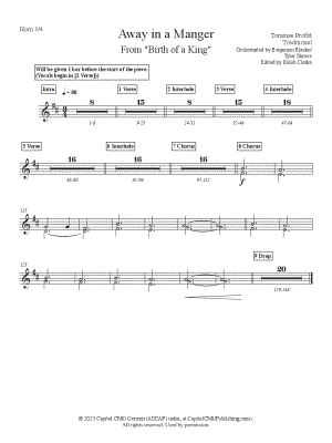 Away in a Manger - French Horn 3 & 4