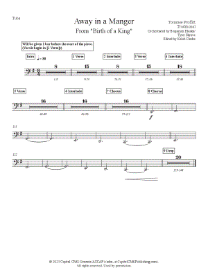 Away in a Manger - Tuba