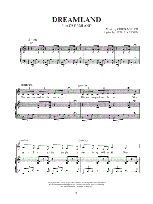Dreamland from Dreamland - Sheet Music