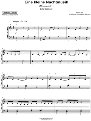 Eine Kleine Nachtmusik: Movements 1 & 2 [late beginner]