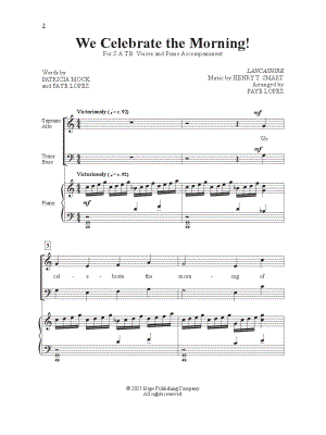 We Celebrate the Morning by Faye Lopez - Sheet Music