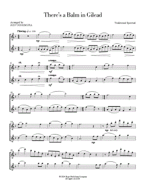 There is a Balm in Gilead - Flute Duet