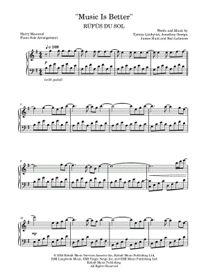 Music Is Better by Harry Massoud - Sheet Music