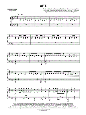 APT. by Atlantic Lights - Sheet Music