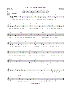 Old In New Mexico by Lyle Ritz - Sheet Music