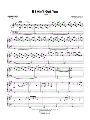 If I Ain't Got You [easy]