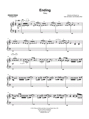Ending [easy] by Atlantic Lights - Sheet Music