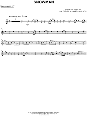 Snowman - F Instrument