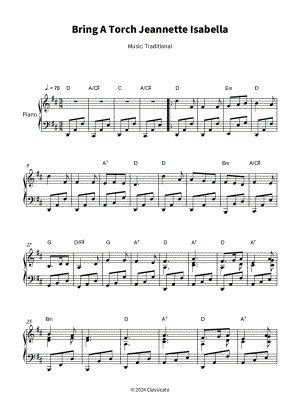 Bring a Torch, Jeannette, Isabella