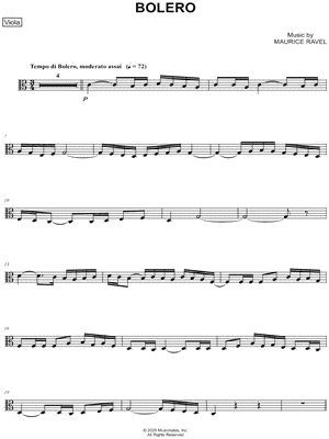 Bolero - Viola