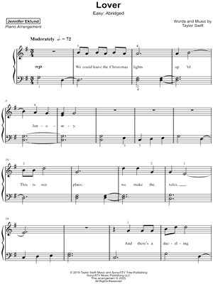 Lover [easy - abridged]