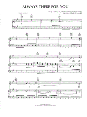 Always There for You by Stryper - Sheet Music