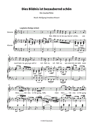 Dies Bildnis Ist bezaubernd schön