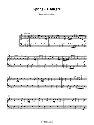 Spring from the Four Seasons (Allegro)