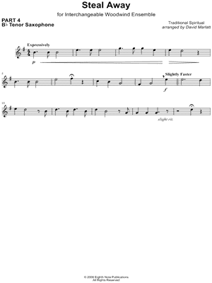 Steal Away - Tenor Sax 4