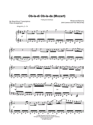 Ob-La-Di, Ob-La-Da - Mozart (Francois Glorieux)