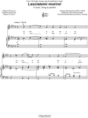 Lasciatemi morire! - Medium High