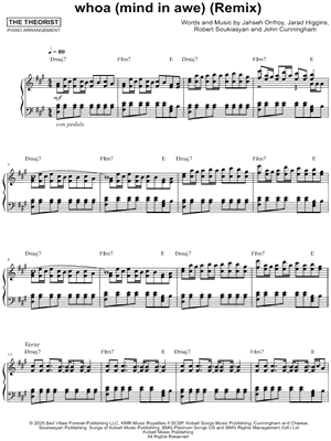 whoa (mind in awe) (Remix) by The Theorist - Sheet Music