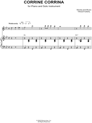 Corrine Corrina - Piano Accompaniment