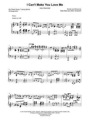 I Can't Make You Love Me (Joey Alexander)