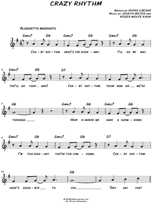 Crazy Rhythm [chorus only]