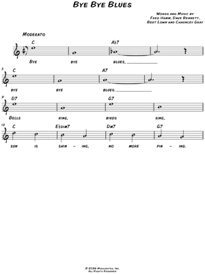 Bye Bye Blues [chorus only]