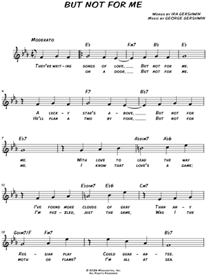 But Not for Me [chorus only]