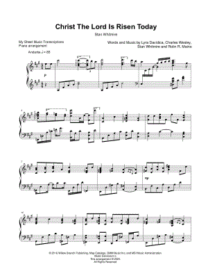 Christ the Lord is Risen Today