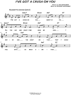 I've Got a Crush on You [chorus only]