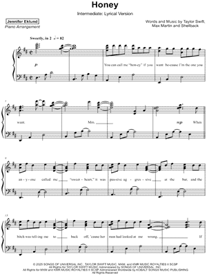 Honey [intermediate - lyrical]