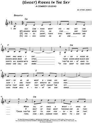 (Ghost) Riders in the Sky