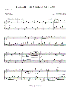 Tell Me the Stories of Jesus by Mark Hayes - Sheet Music