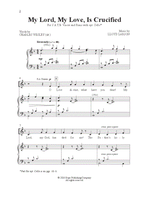 My Lord, My Love, Is Crucified by Lloyd Larson - Sheet Music