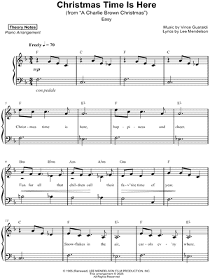 Christmas Time Is Here [easy]