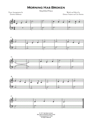 Morning Has Broken [simplified]