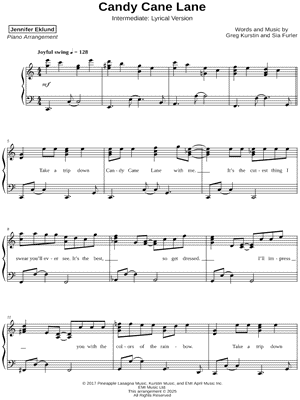 Candy Cane Lane [intermediate - lyrical]