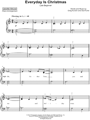 Everyday Is Christmas [late beginner]