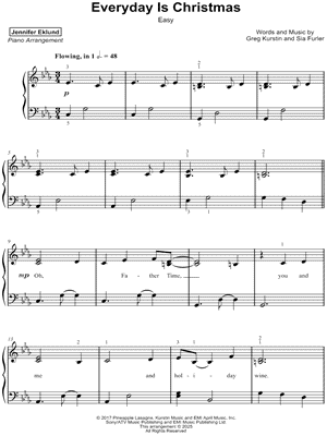 Everyday Is Christmas [easy]