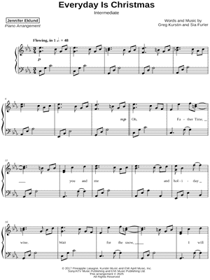 Everyday Is Christmas [intermediate]