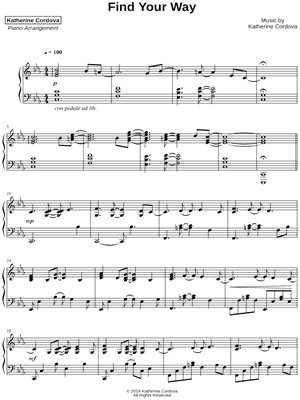 Find Your Way by Katherine Cordova - Sheet Music