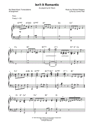 Isn't It Romantic? (Art Tatum)