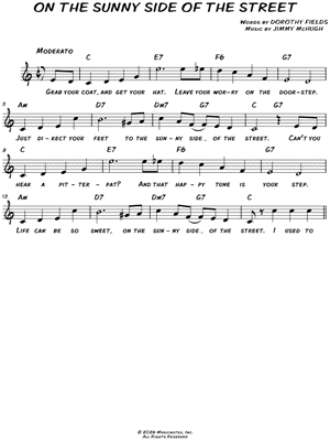 On the Sunny Side of the Street [chorus only]