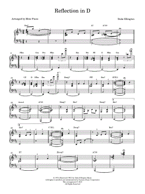 Reflections in D by Mme Piano - Sheet Music